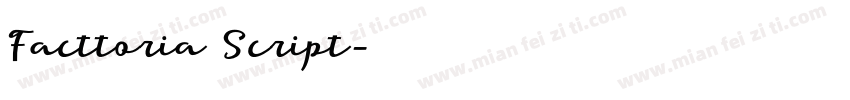 Facttoria Script字体转换